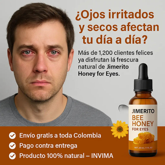 Gotas de Miel para Ojos irritados o cansados
