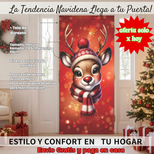 Forros Navideños  para Puerta 3 Diseños